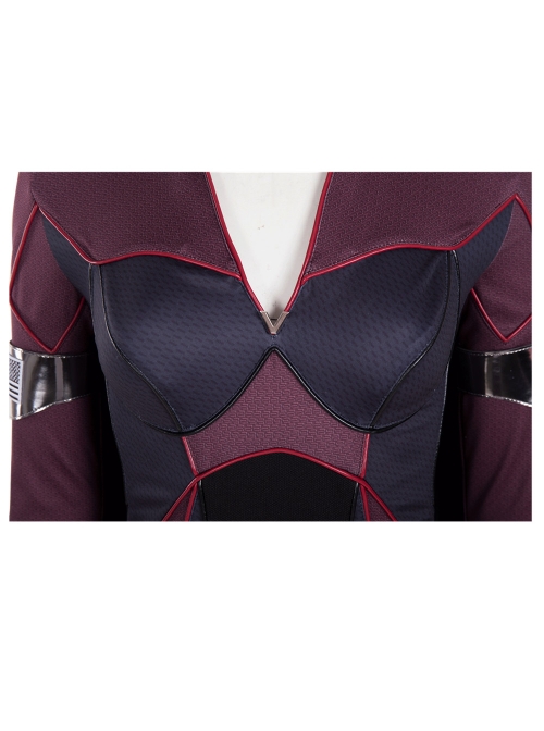 The Boys Season 2 Stormfront Dark Red Battle Suit Halloween Cosplay Costume Set