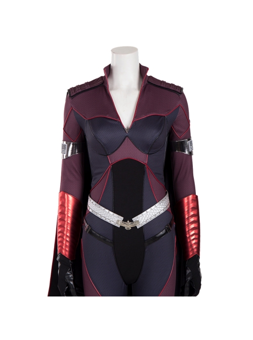 The Boys Season 2 Stormfront Dark Red Battle Suit Halloween Cosplay Costume Set