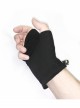 Ghost Head Pendant Metal Rivet Decoration Black Punk Fingerless Leather Men Gloves