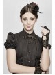 Metal Nail Chain Decoration Brown Punk Leather Gloves