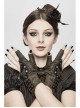 Metal Nail Chain Decoration Brown Punk Leather Gloves