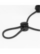 Front White Wing Print Black Punk Knit Mesh Mask