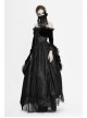 Front Beads Lace Side Feather Roses Decoration Black Gothic Mask