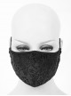 Black Gothic Velvet Embossed Mask