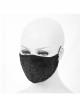 Black Gothic Velvet Embossed Mask