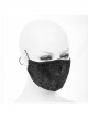 Black Gothic Velvet Embossed Mask