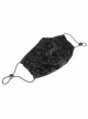 Black Gothic Velvet Embossed Mask