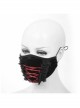 Front Red Lace-Up Lace Decals Black Gothic Dense Velvet Mask