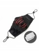 Front Red Lace-Up Lace Decals Black Gothic Dense Velvet Mask