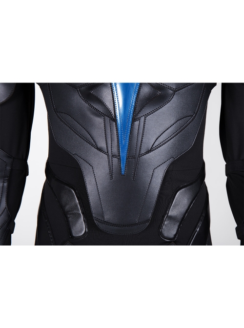 Titans Season 3 Nightwing Dick Grayson Battle Suit Halloween Cosplay Costume Leather Version Full Set