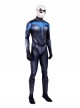 Titans Season 3 Nightwing Dick Grayson Battle Suit Halloween Cosplay Costume Printing Version Full Set