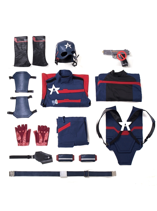 The Falcon And The Winter Soldier U.S.Agent Captain America John F. Walker Halloween Cosplay Costume Set