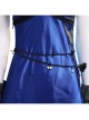Final Fantasy VII Remake Tifa Lockhart Blue Sexy Backless Dress Halloween Cosplay Costume Full Set