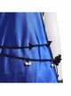 Final Fantasy VII Remake Tifa Lockhart Blue Sexy Backless Dress Halloween Cosplay Costume Full Set