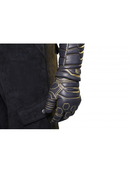 The Falcon And The Winter Soldier Winter Soldier Bucky Barnes Brown Jacket Set Halloween Cosplay Costume Set