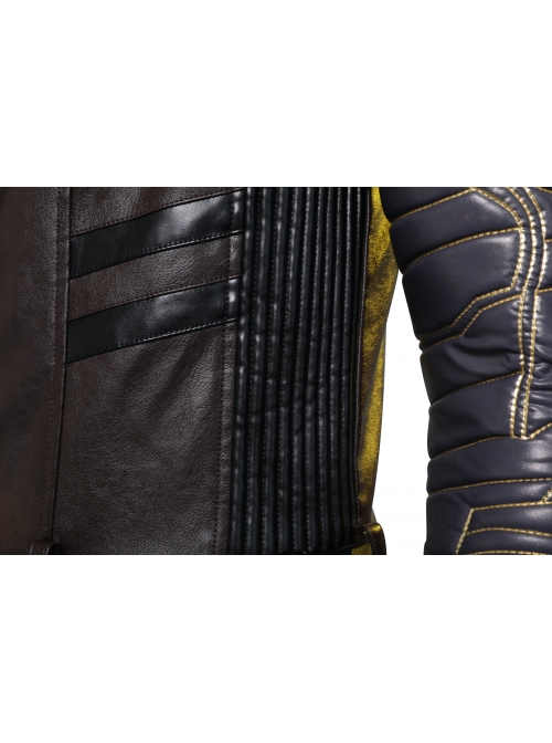 The Falcon And The Winter Soldier Winter Soldier Bucky Barnes Brown Jacket Set Halloween Cosplay Costume Set
