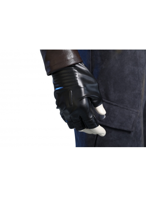 The Falcon And The Winter Soldier Winter Soldier Bucky Barnes Brown Jacket Set Halloween Cosplay Costume Set