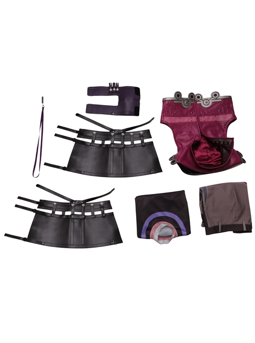 Xenoblade Chronicles Shulk Pink Vest Jacket Set Halloween Cosplay Costume Set