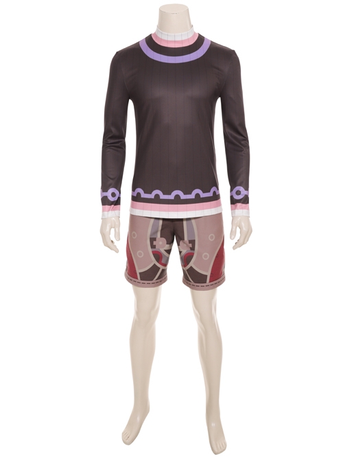 Xenoblade Chronicles Shulk Pink Vest Jacket Set Halloween Cosplay Costume Set