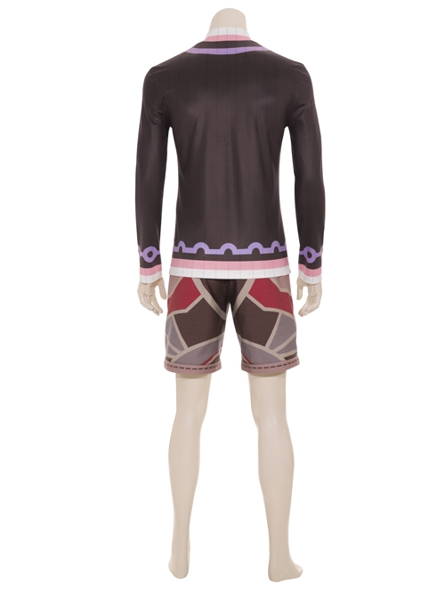 Xenoblade Chronicles Shulk Pink Vest Jacket Set Halloween Cosplay Costume Set