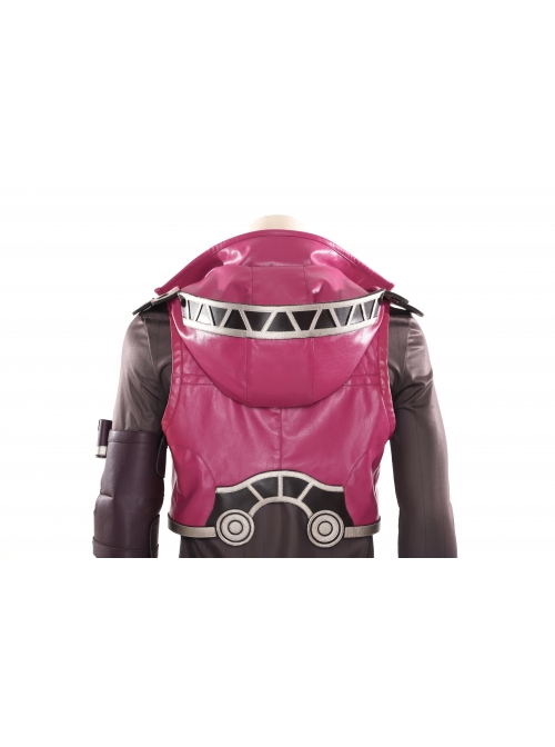 Xenoblade Chronicles Shulk Pink Vest Jacket Set Halloween Cosplay Costume Set