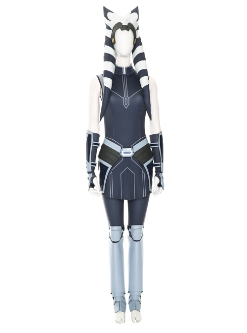 Star Wars The Clone Wars Ahsoka Tano Halloween Cosplay Costume Full Set