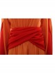 Star Wars Episode I The Phantom Menace Padme Amidala Orange Gradient Dress Halloween Cosplay Costume Full Set