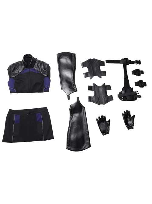Marvel's Agents Of S.H.I.E.L.D. Quake Daisy Johnson Black Battle Suit Halloween Cosplay Costume Full Set