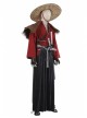 Ghost Of Tsushima Jin Sakai Red Samurai Suit Halloween Cosplay Costume Set