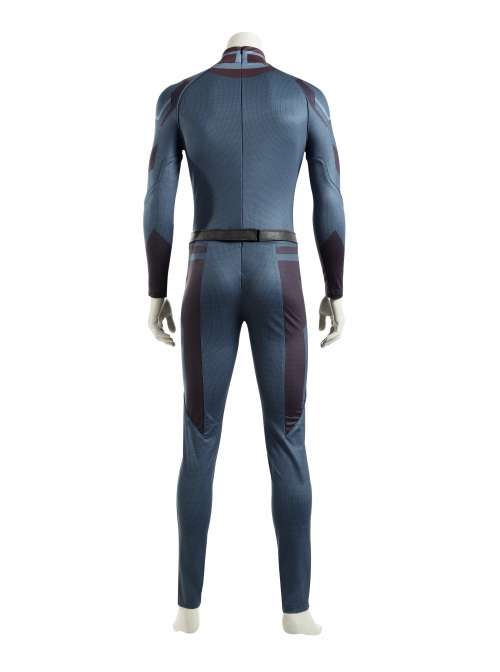 Avengers Age Of Ultron Vision Blue Bodysuit Battle Suit Halloween Cosplay Costume Set