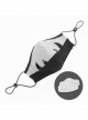 Black Tusk Decoration Grey Punk Knit Kids Mask