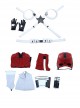 Black Widow Red Guardian Battle Suit Halloween Cosplay Costume Full Set