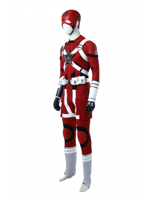 Black Widow Red Guardian Battle Suit Halloween Cosplay Costume Full Set
