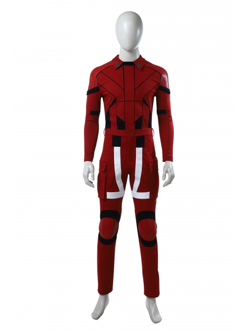 Black Widow Red Guardian Battle Suit Halloween Cosplay Costume Full Set