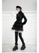 Steam Punk Female Black Mesh STitching Strap High Waist Dress