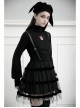 Steam Punk Female Black Mesh STitching Strap High Waist Dress
