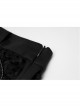 Steam Punk Female Black Fishnet Mesh Stitching Irregular Hem Long Skirt