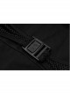 Steam Punk Female Black Mesh Stitching Buckle Split Dress