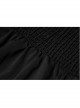Steam Punk Female Black Elegant Chiffon Lace Stitching High Waist Dress