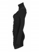 Steam Punk Female Black Hollow Slim-fitting Long Sleeve Dress