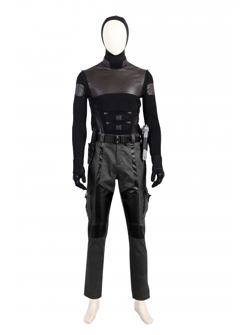 G.I.Joe Retaliation Snake Eyes Black Battle Suit Halloween Cosplay Costume Full Set Without Props Weapon