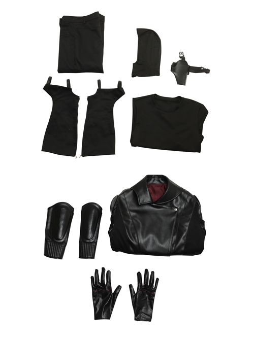 G.I.Joe Retaliation Cobra Commander Black Battle Suit Halloween Cosplay Costume Full Set