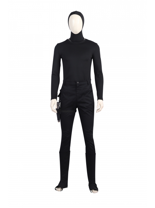 G.I.Joe Retaliation Cobra Commander Black Battle Suit Halloween Cosplay Costume Full Set