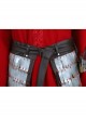 Mulan Red Battle Suit Halloween Cosplay Costume Full Set Without Props Sword