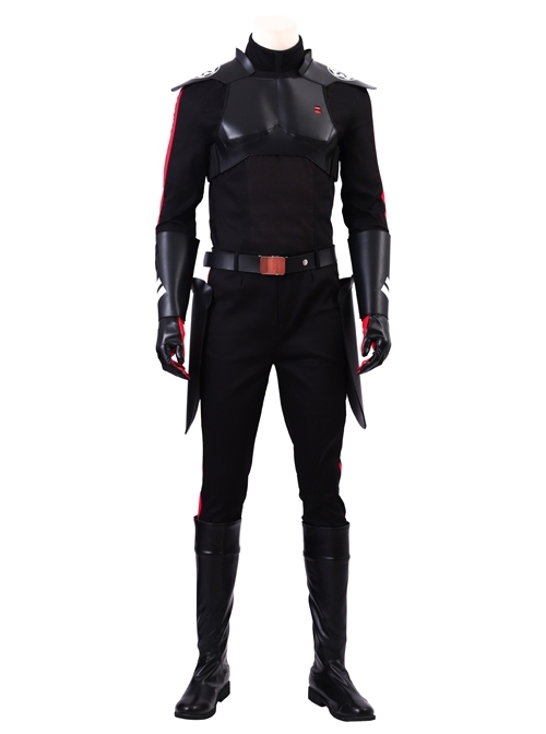 Star Wars Jedi Fallen Order Inquisitor Cal Kestis Black Battle Suit Halloween Cosplay Costume Full Set