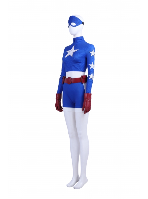 Stargirl Courtney Whitmore Blue Tight Clothing Suit Halloween Cosplay Costume Full Set