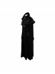 Big Pendulum Collar Hand Embroidery Shawl Cross Pendant Decoration Black Punk Long Coat