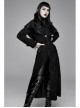 Big Pendulum Collar Hand Embroidery Shawl Cross Pendant Decoration Black Punk Long Coat