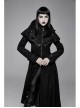 Big Pendulum Collar Hand Embroidery Shawl Cross Pendant Decoration Black Punk Long Coat