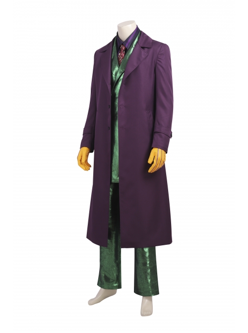Gotham Season 5 The Joker Purple Coat Green Suit Halloween Cosplay Costume Full Set
